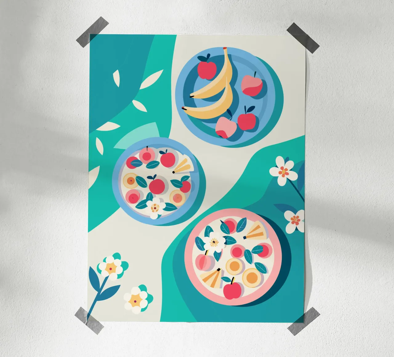 Verdure nel piatto carta hahnemühle da HAPPY SHOP