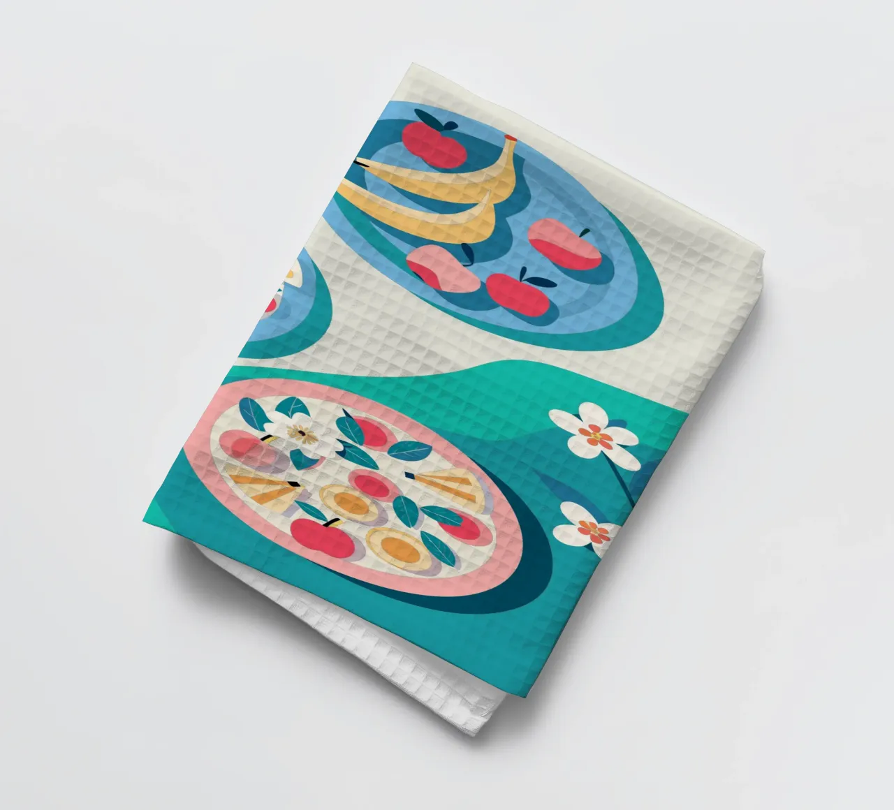 Verdure nel piatto canovaccio da cucina da HAPPY SHOP
