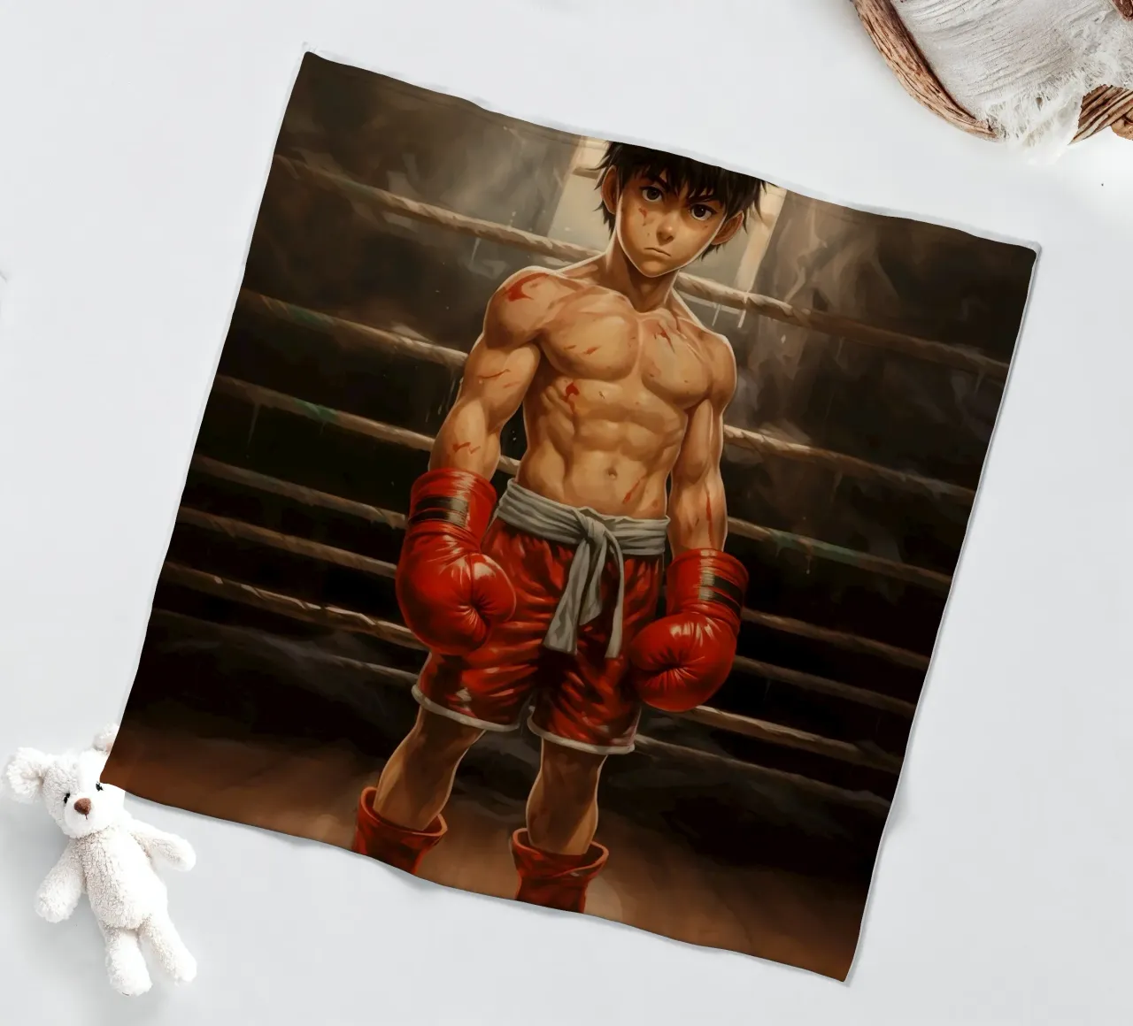 Hajime No Ippo coperta in pile da Fleur de Lys