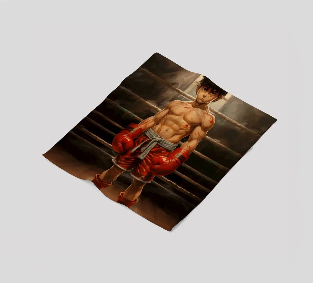 Hajime No Ippo coperta in pile da Fleur de Lys