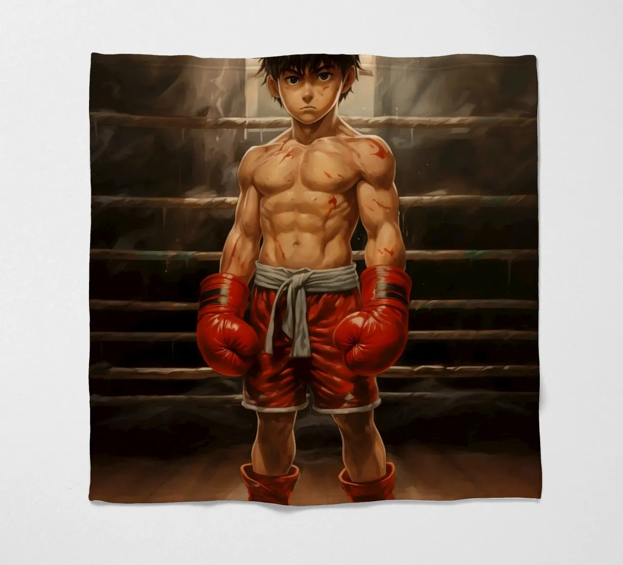 Hajime No Ippo coperta in pile da Fleur de Lys