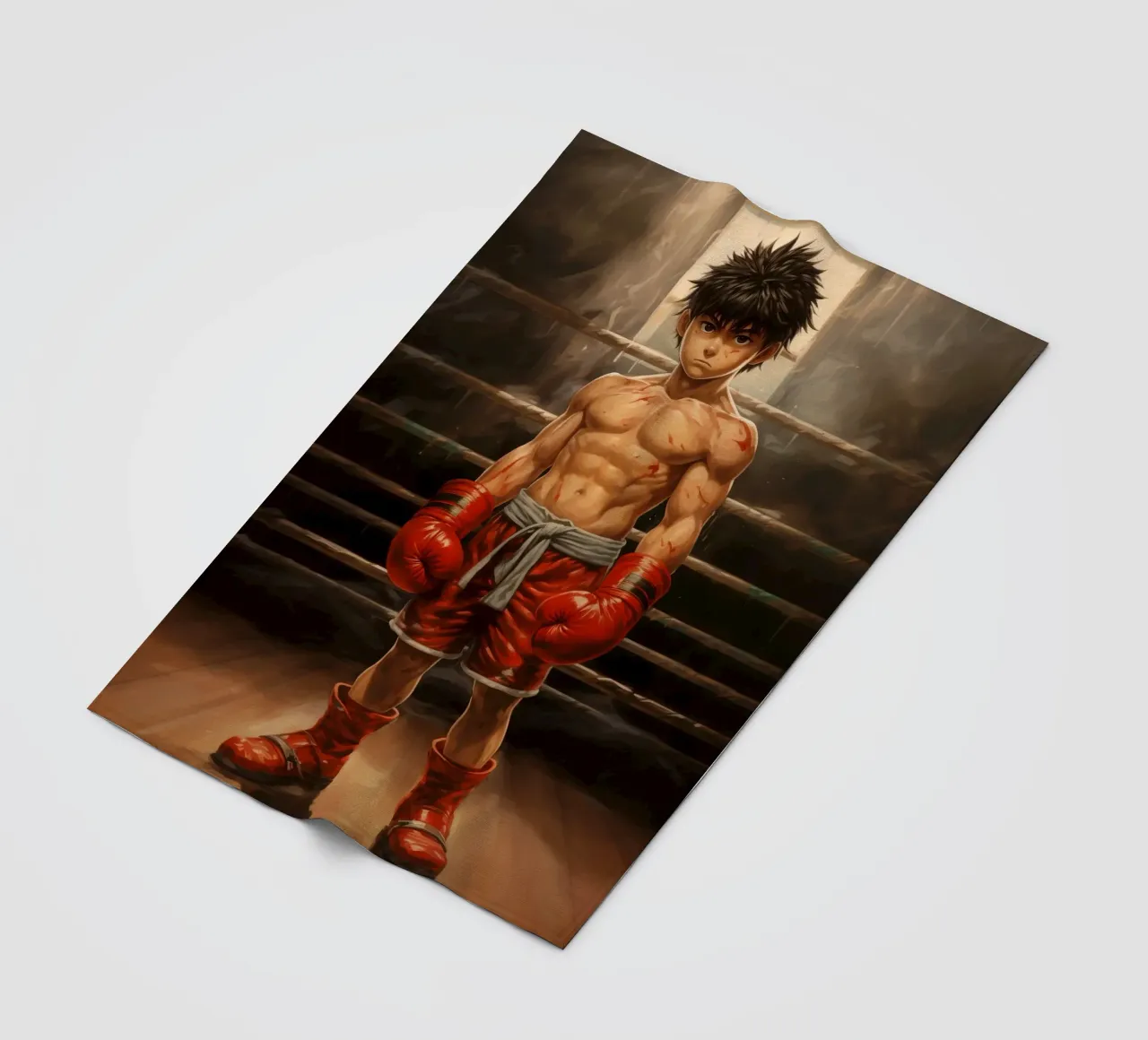 Hajime No Ippo coperta in pile da Fleur de Lys