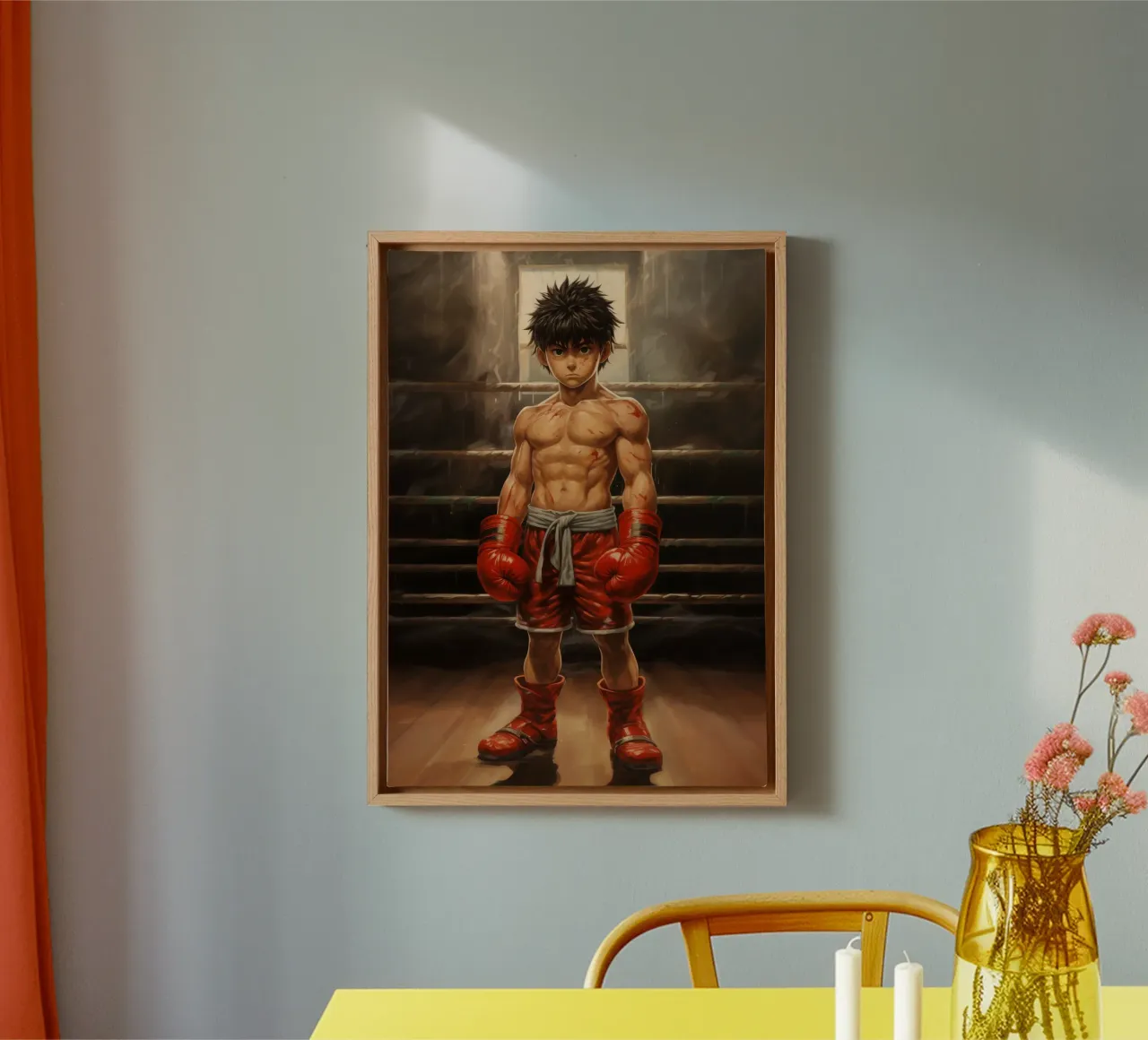 Hajime No Ippo tela con Cornice a cassetta da Fleur de Lys