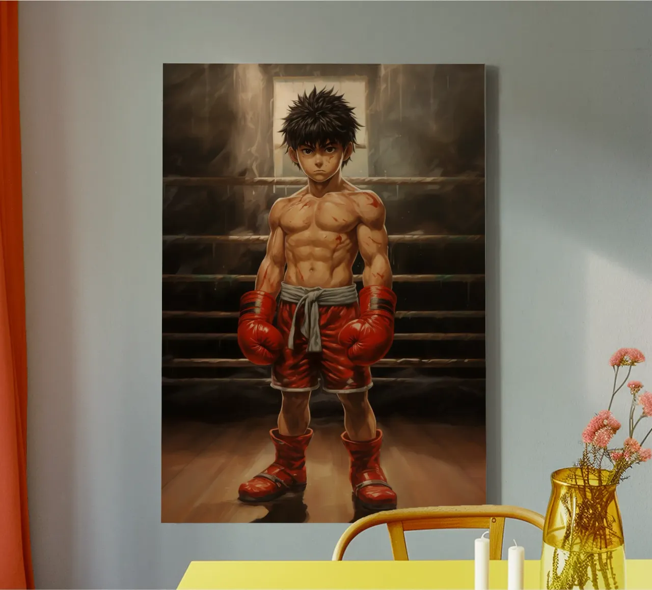 Hajime No Ippo tela con Cornice a cassetta da Fleur de Lys