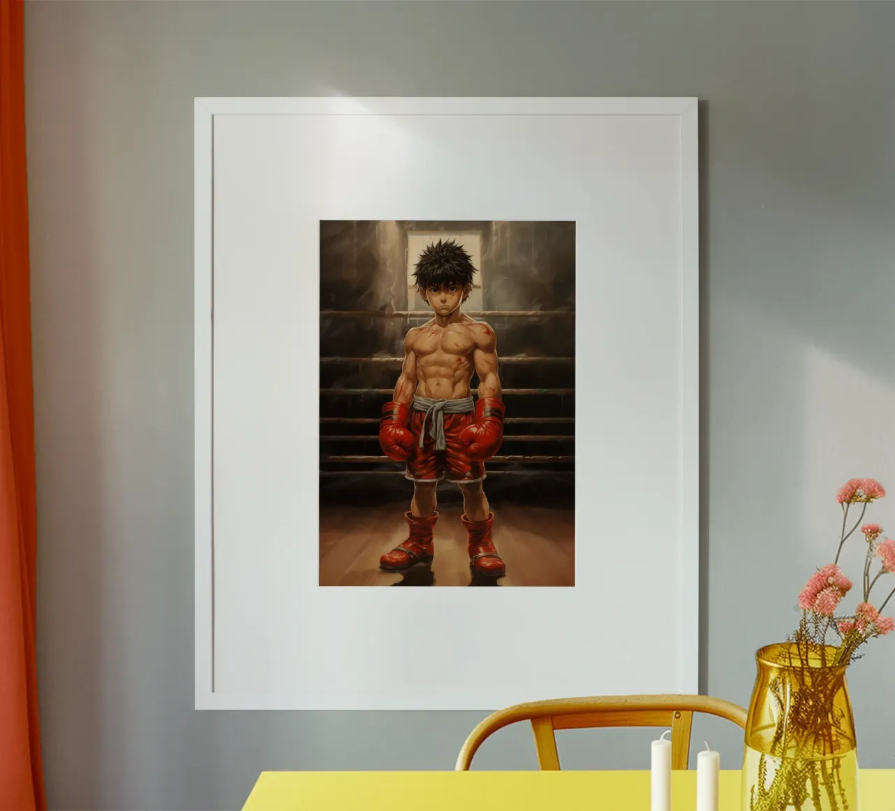 Hajime No Ippo poster con telaio in plastica da Fleur de Lys