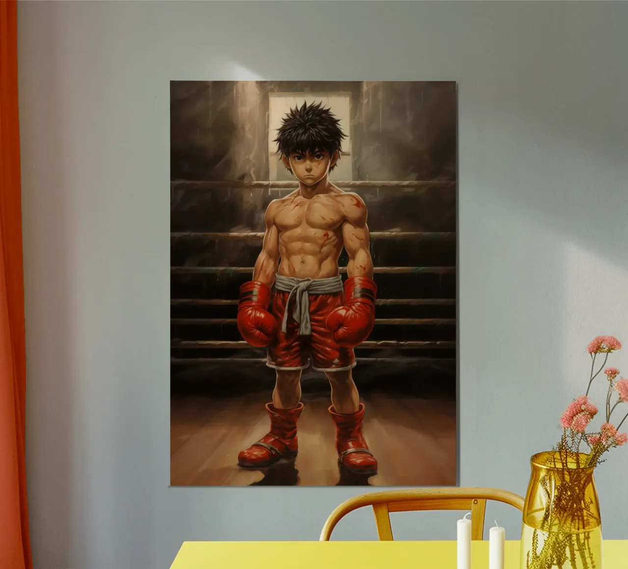 Hajime No Ippo poster con telaio in plastica da Fleur de Lys