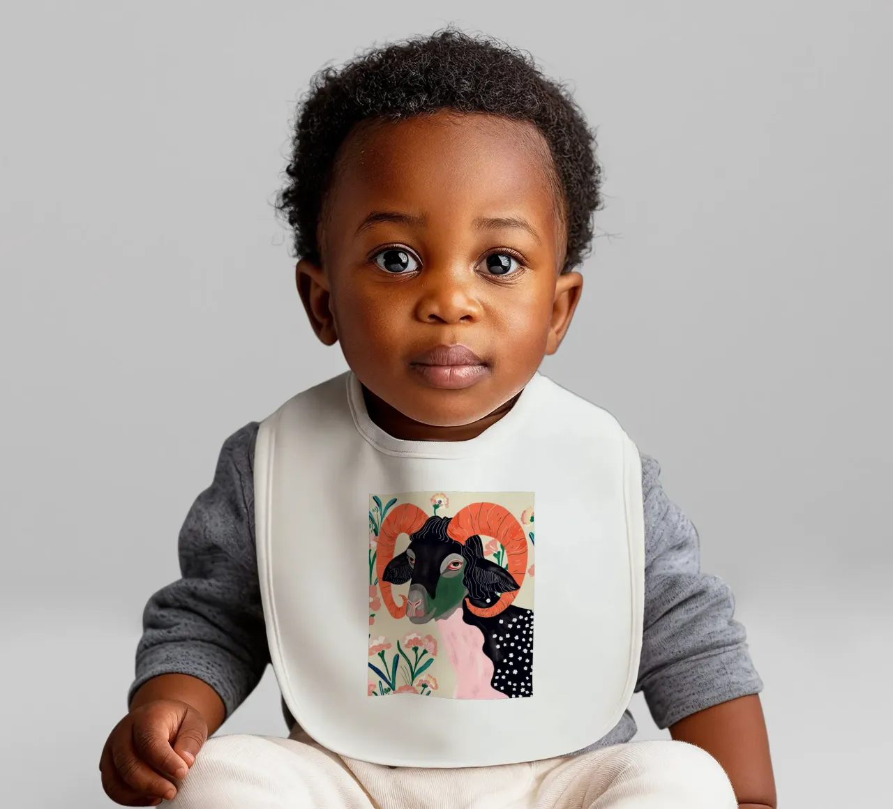 Blumenbock Babylätzchen von ArtsySesta