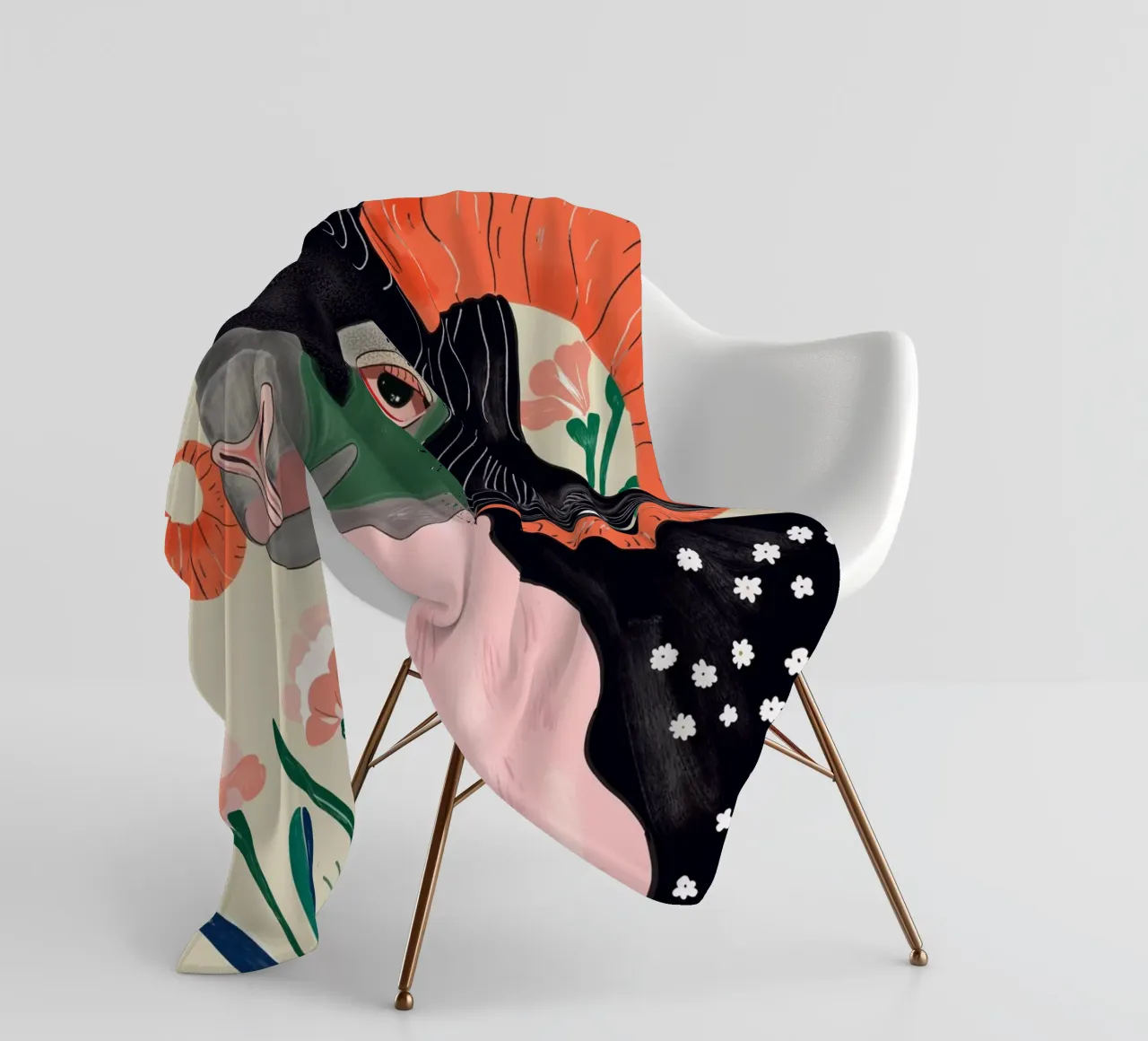 Blumenbock Fleecedecke von ArtsySesta