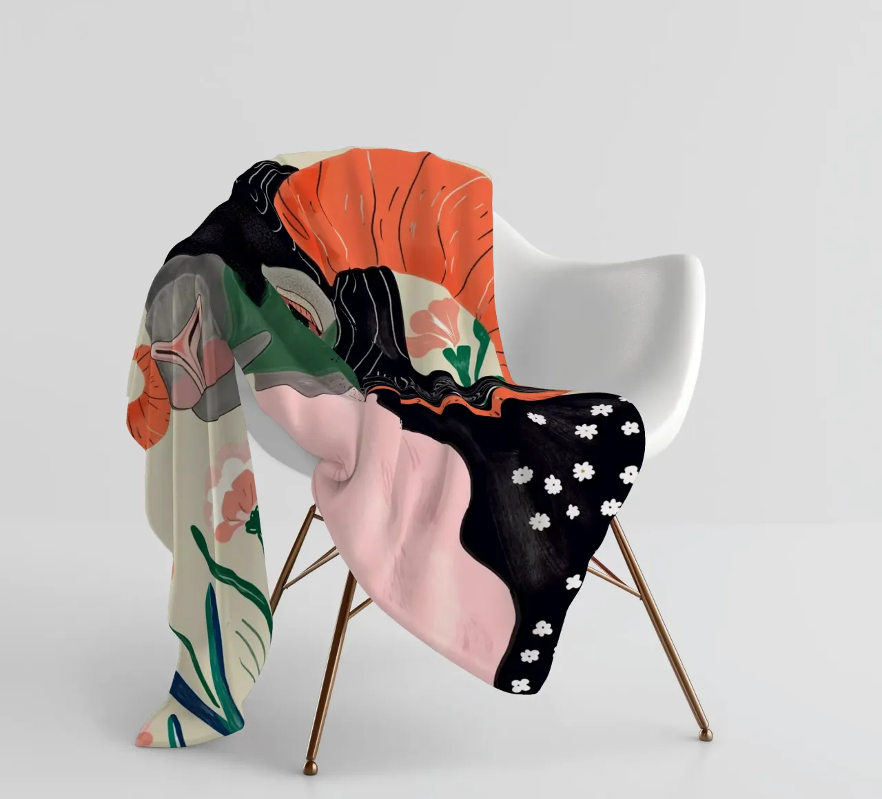 Blumenbock Fleecedecke von ArtsySesta