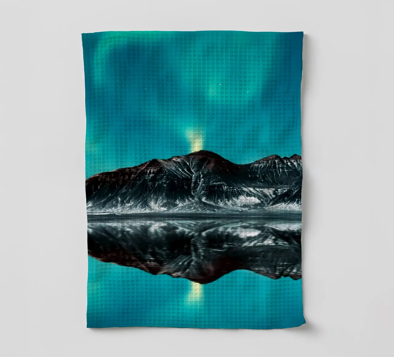 Snow mountain tea towel by Musadad Shop