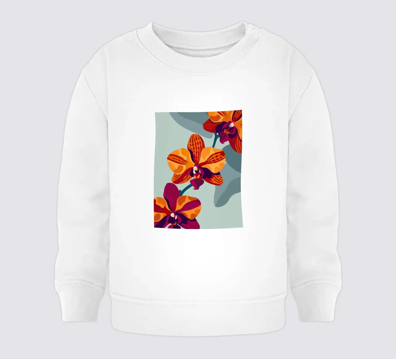 Fiore di orchidea felpa neonato da HAPPY SHOP
