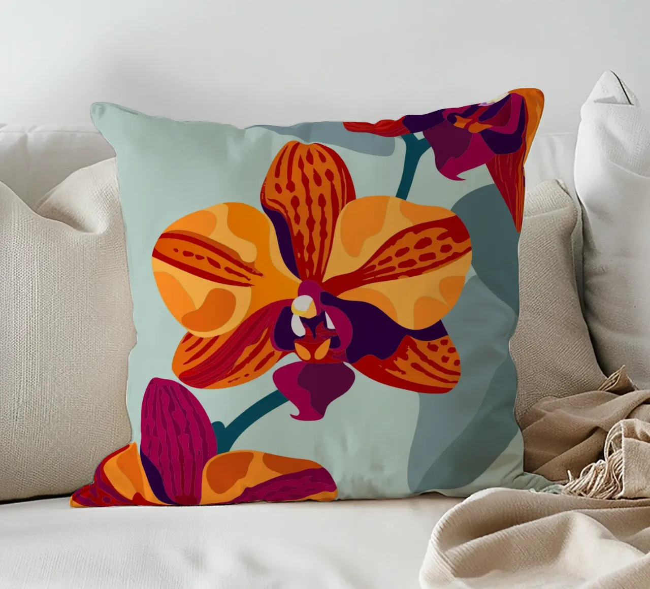 Fiore di orchidea cuscino da HAPPY SHOP