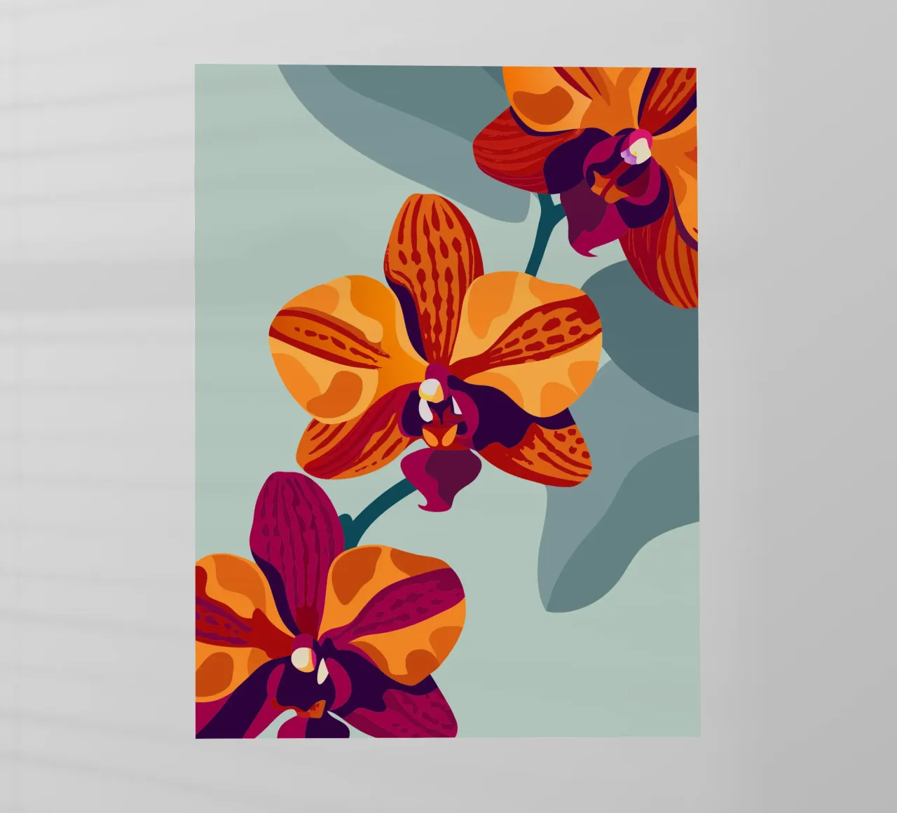 Fiore di orchidea pellicola backlit da HAPPY SHOP