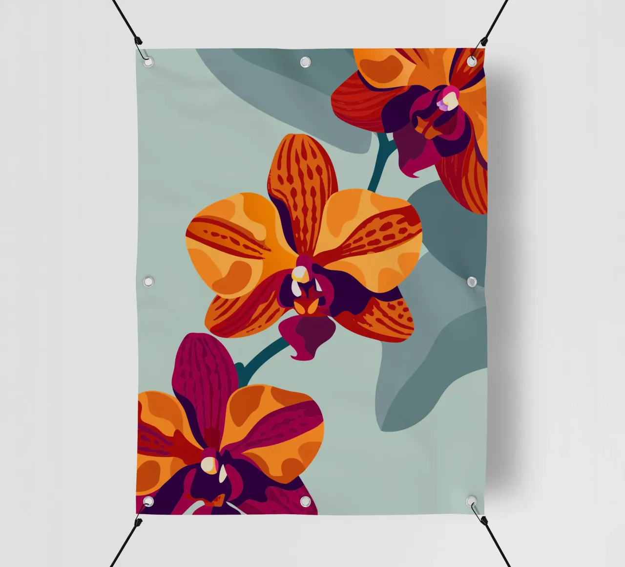 Fiore di orchidea telo in pvc da HAPPY SHOP