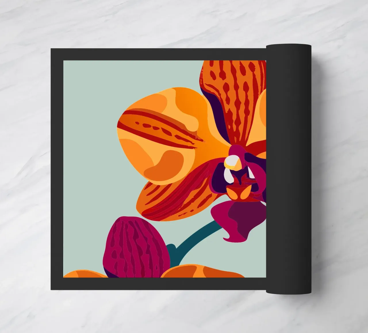 Fiore di orchidea zerbino da HAPPY SHOP