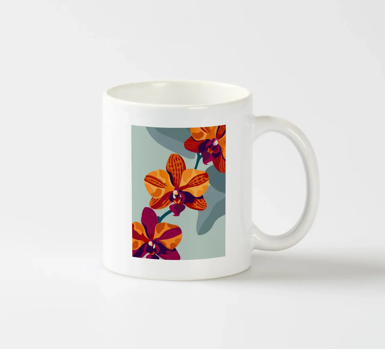 Fiore di orchidea tazza in ceramica da HAPPY SHOP