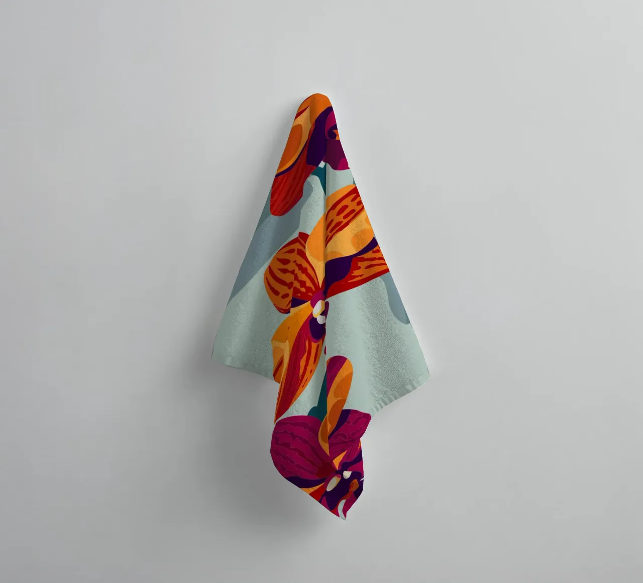 Orchidee bloem badhanddoek van HAPPY SHOP