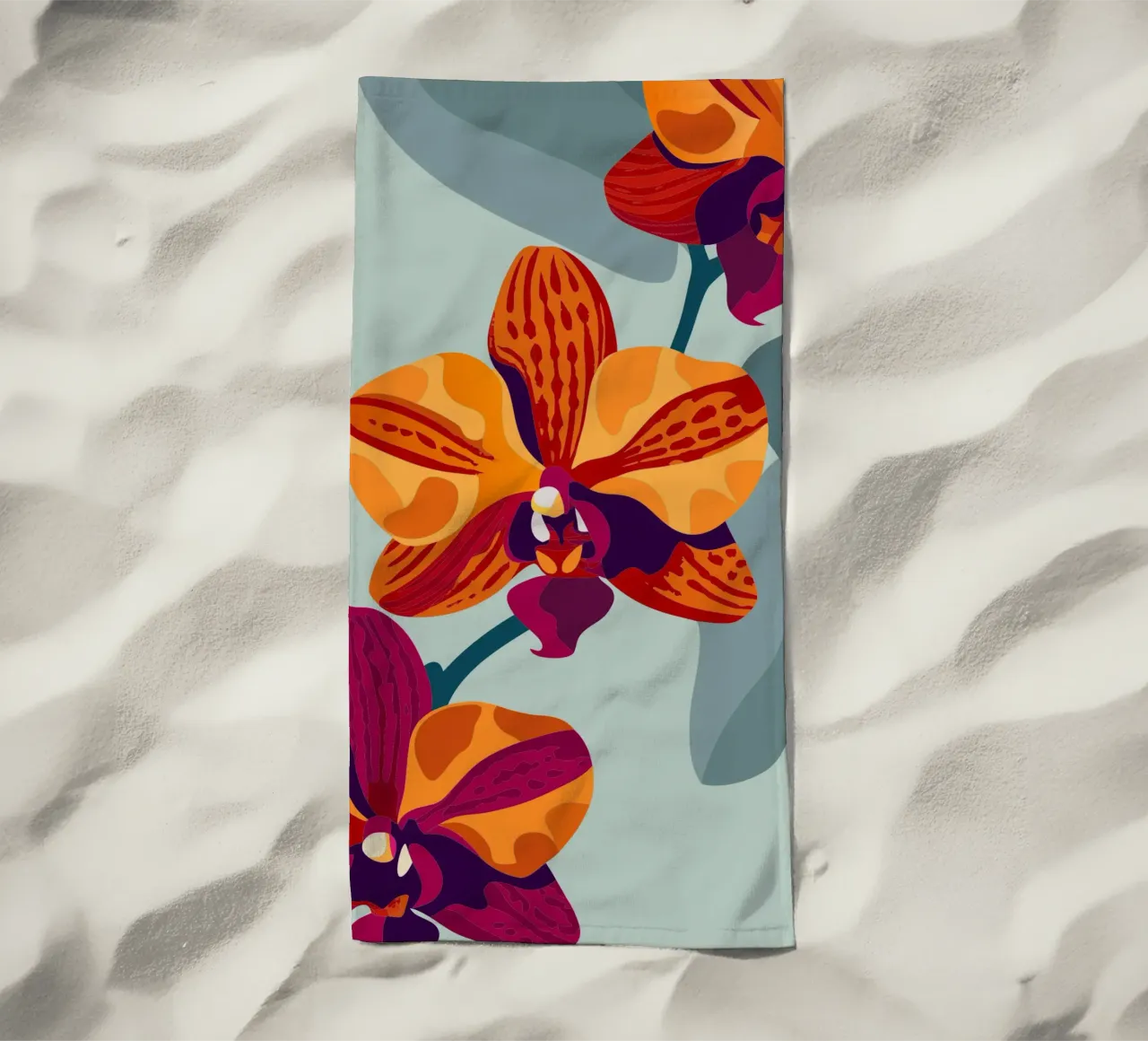 Fiore di orchidea telo mare da HAPPY SHOP