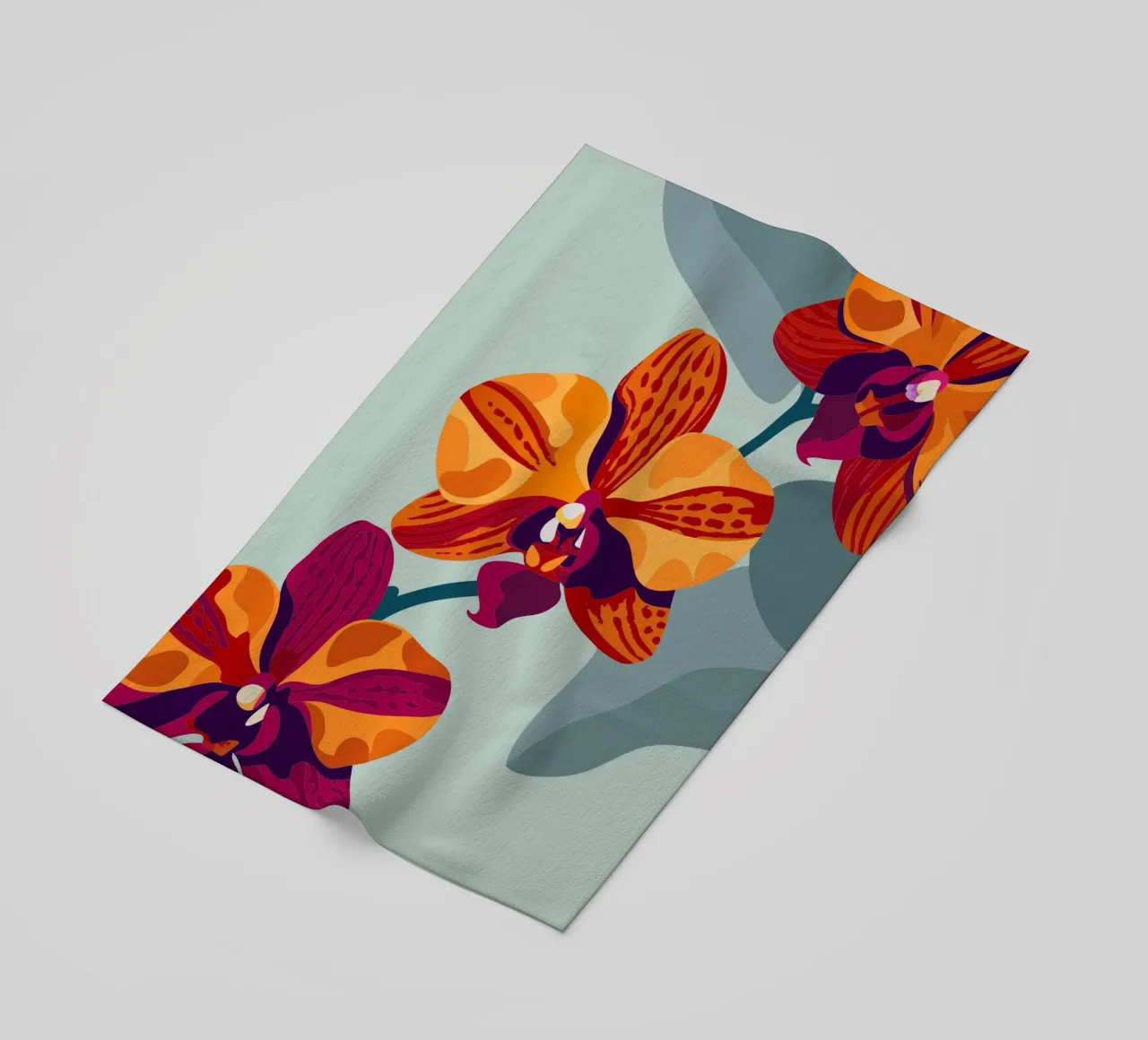 Fiore di orchidea telo mare da HAPPY SHOP