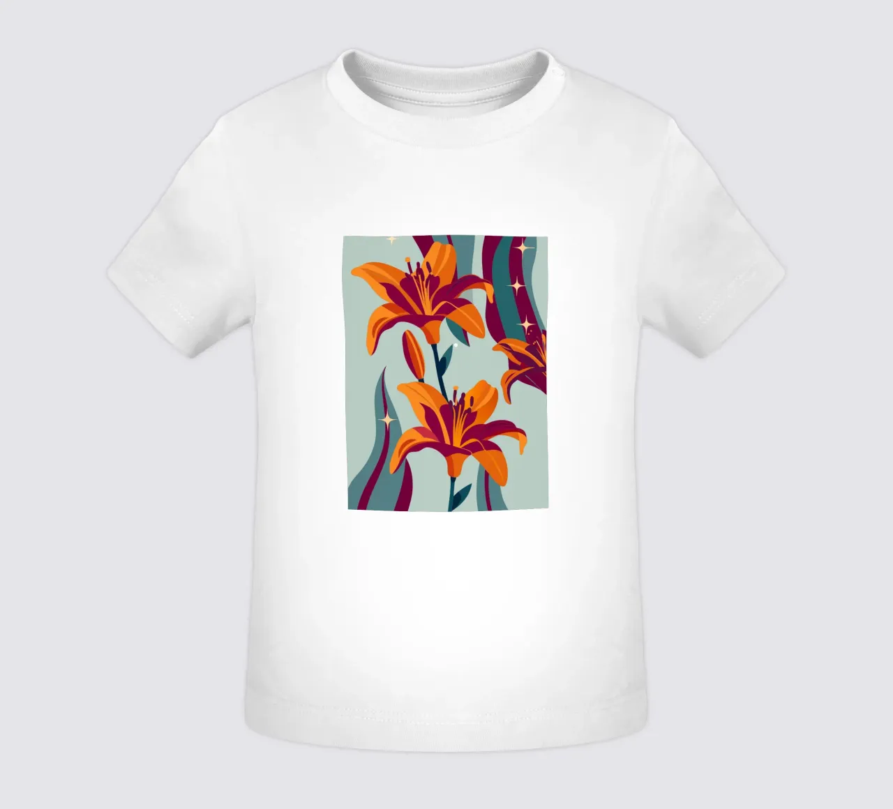 Fiore di orchidea maglietta neonato da HAPPY SHOP