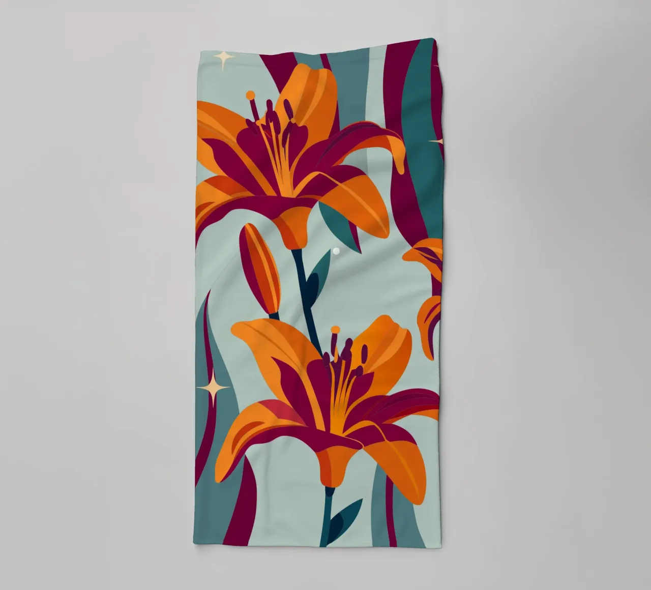 Fiore di orchidea asciugamano da bagno da HAPPY SHOP