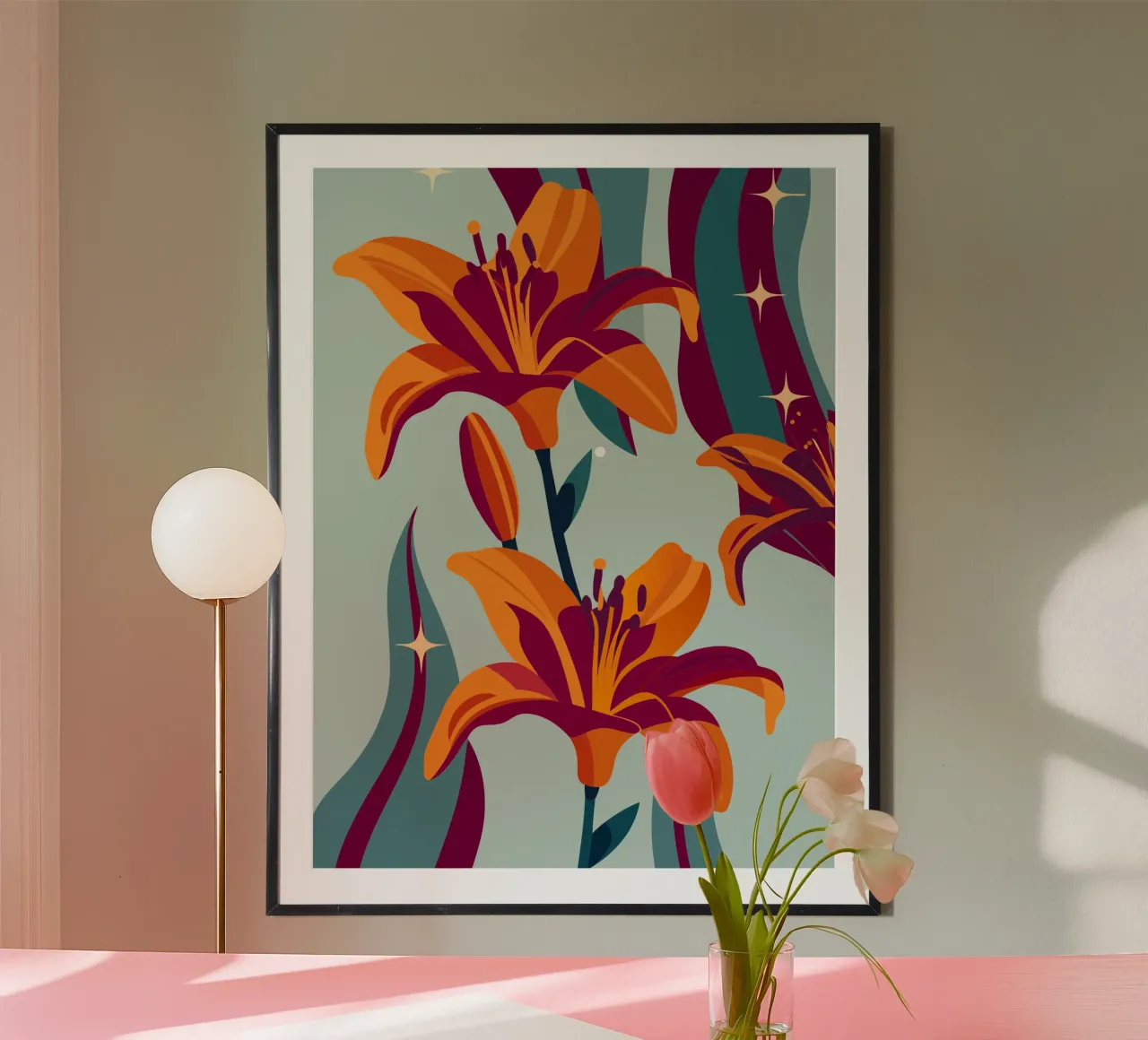 Fiore di orchidea carta hahnemühle da HAPPY SHOP