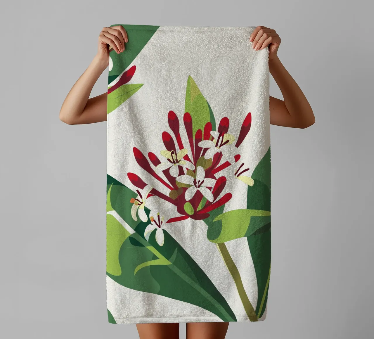 Asoka-Blume Handtuch von HAPPY SHOP