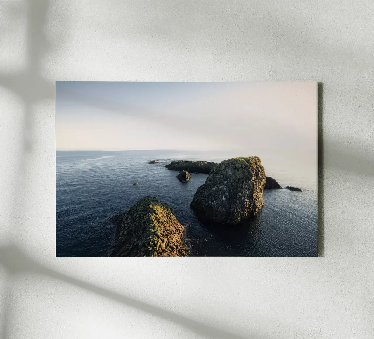 Rocks in the Ocean canvas with Floater frame by thetraveller