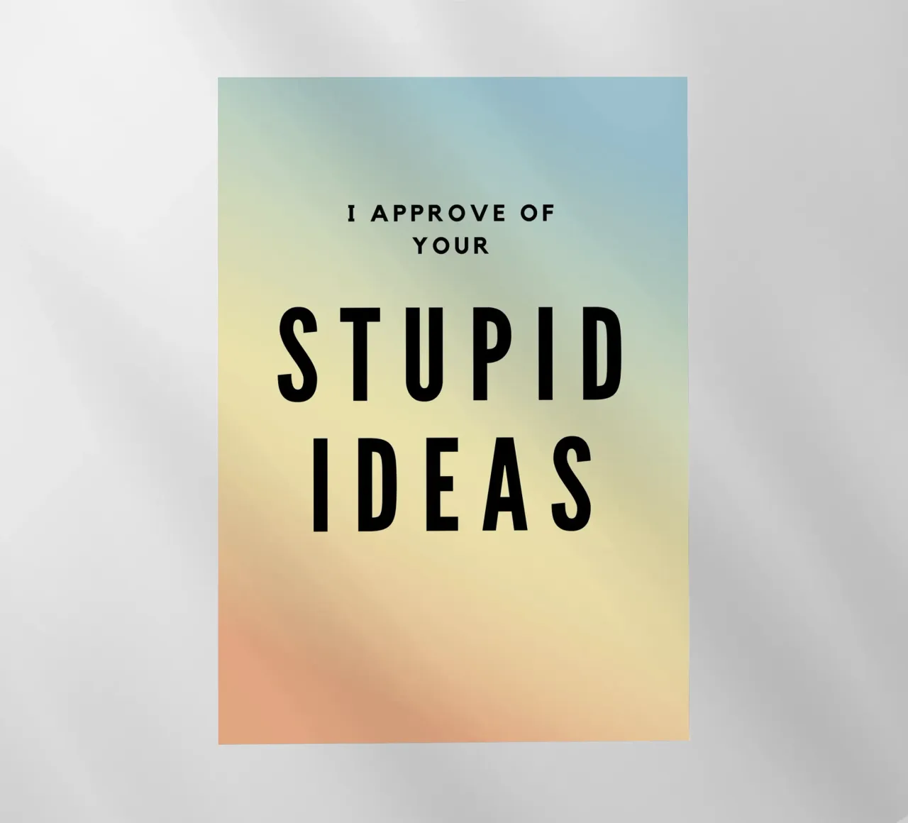Stupid Ideas Welcome | Press Play Stampa originale d'arte pellicola backlit da Press Play Art Prints