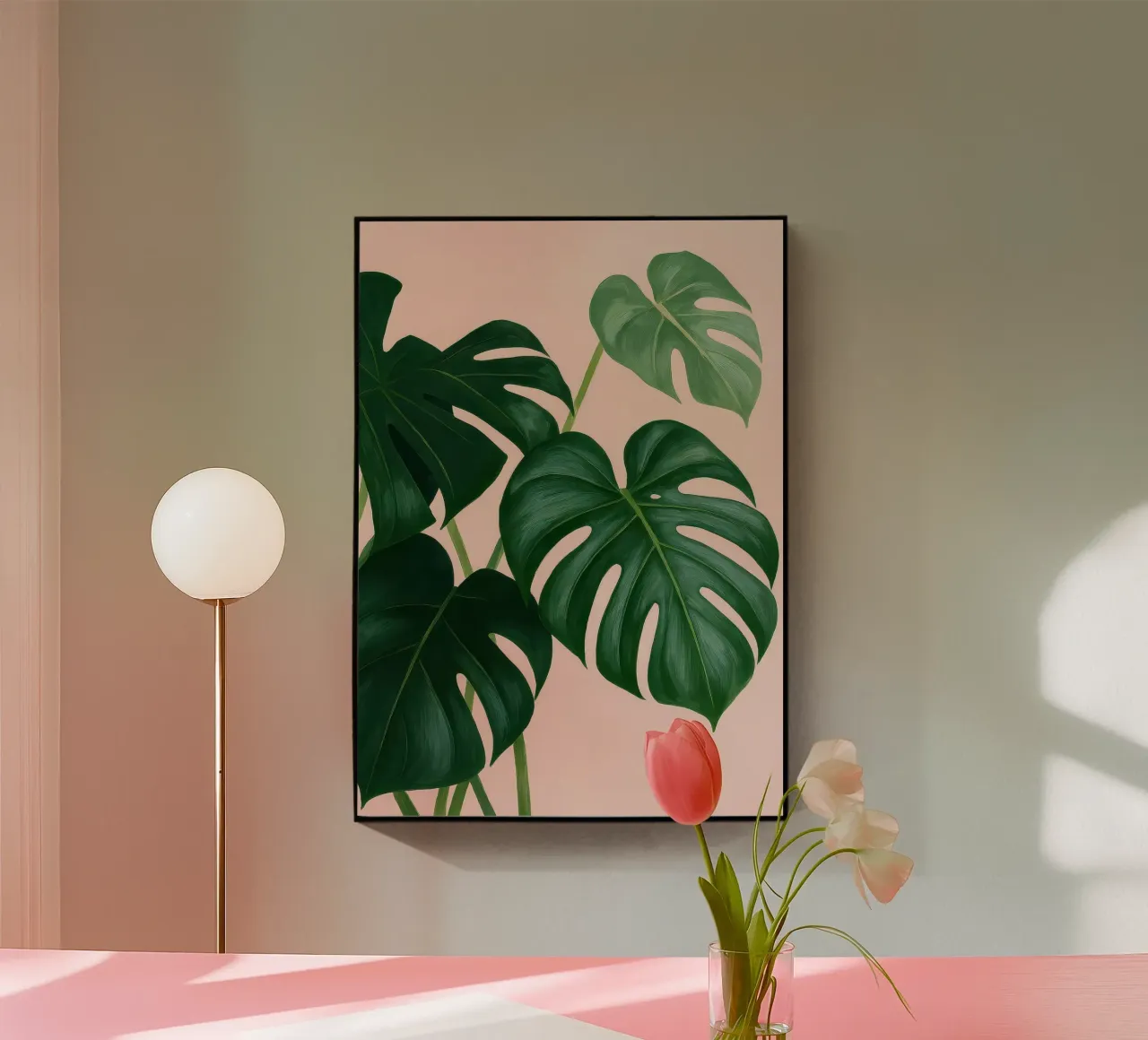 Monstera Plant plexiglass da Attaboy Dsgn