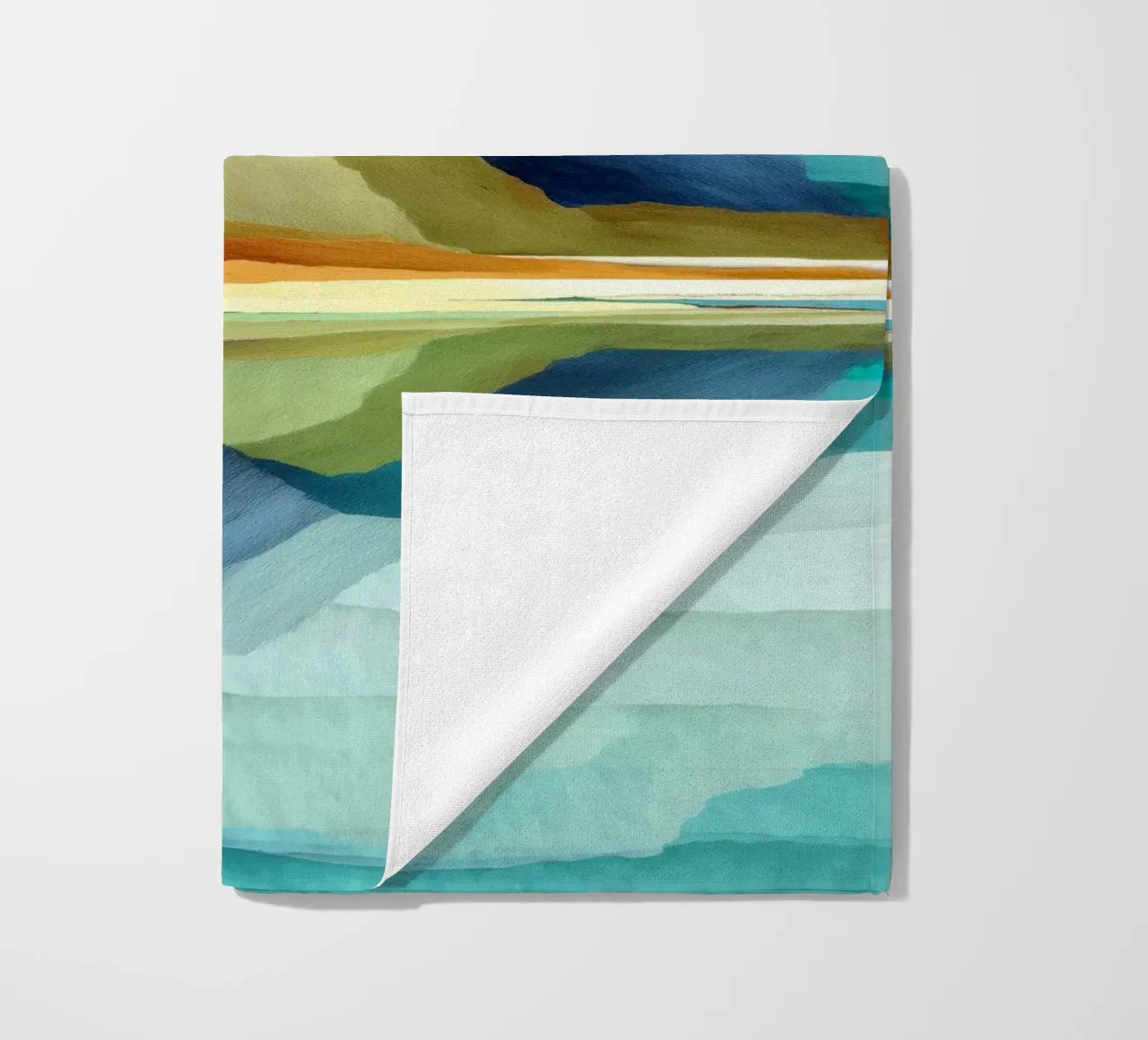 Lakeside Geometry - Bold Mountains Meet Mirror Water telo mare da Dune