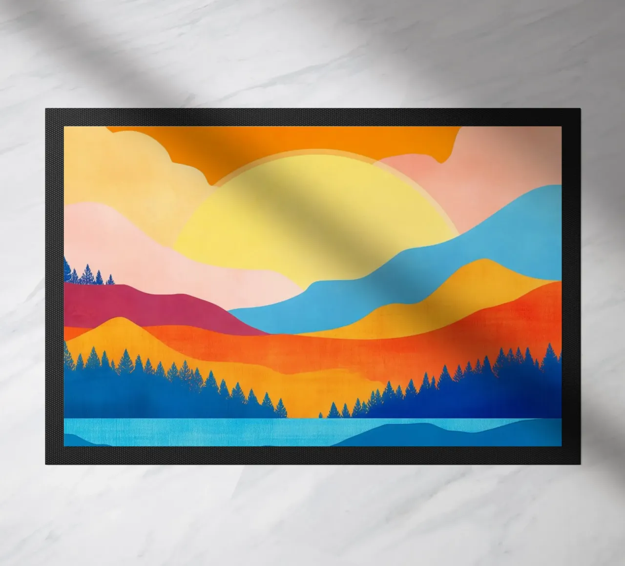 Dusk in Still Waters - A Mountain Reflection zerbino da Dune