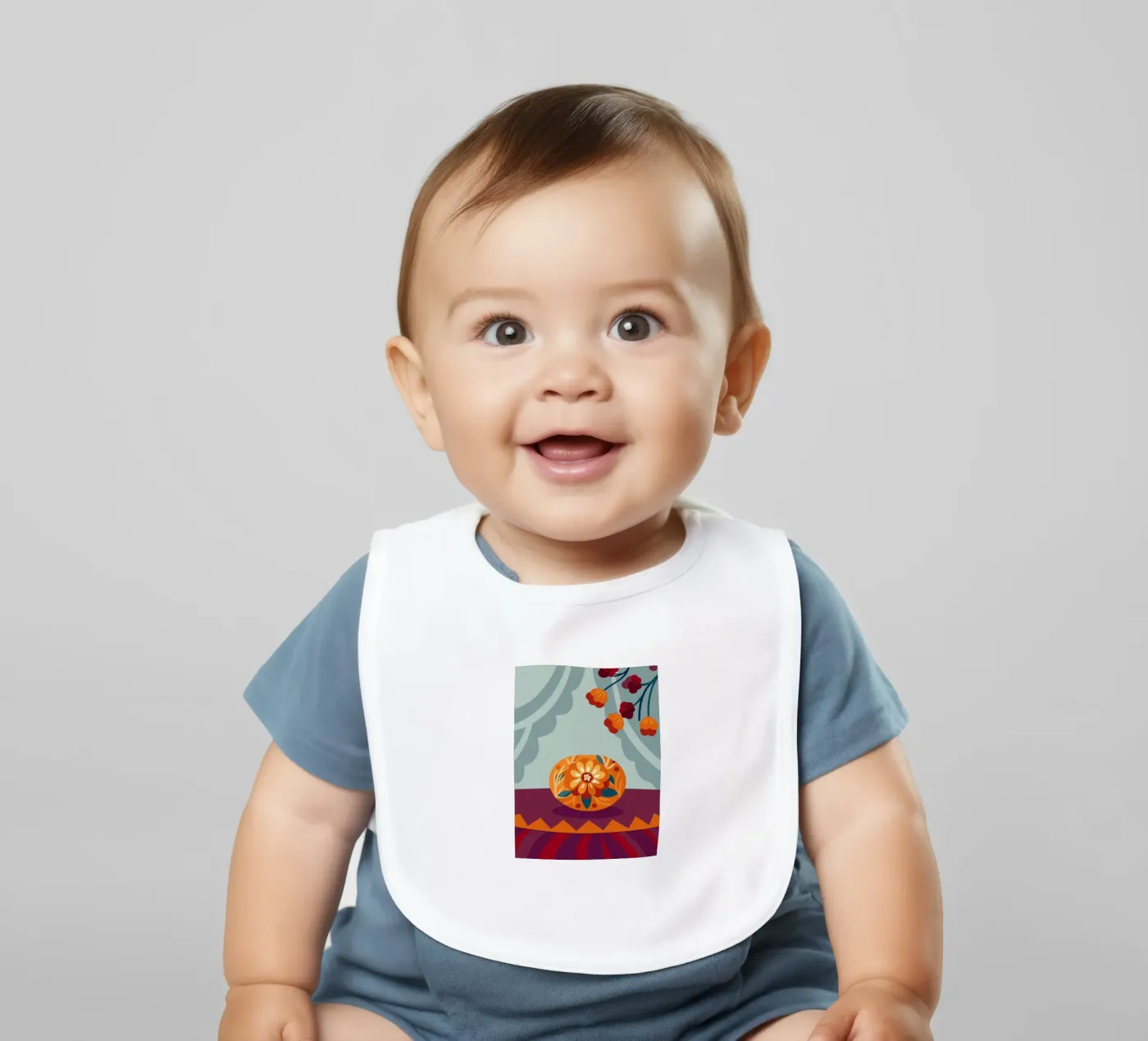 Flower baby slabbetje van HAPPY SHOP