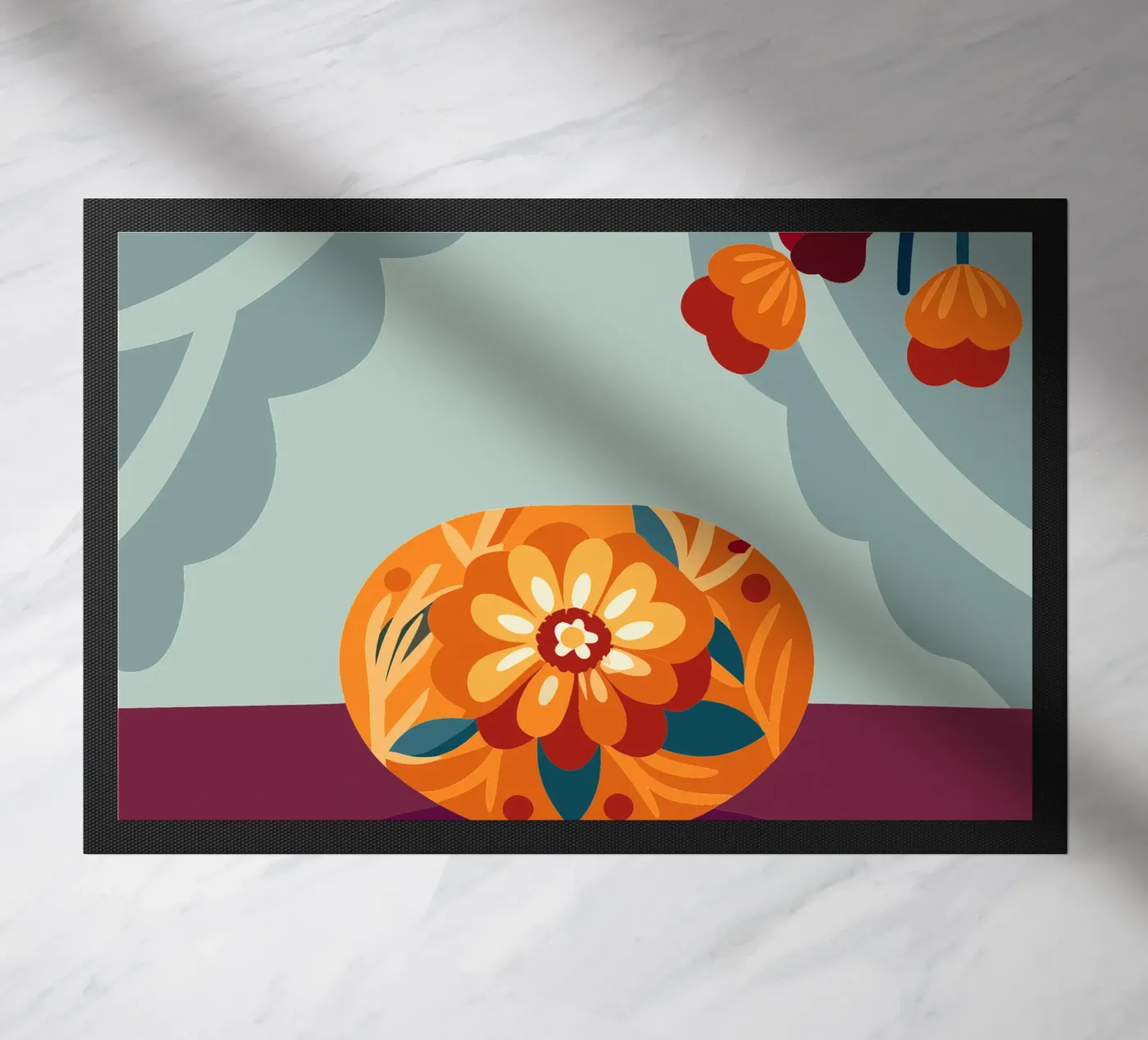 Flower deurmat van HAPPY SHOP