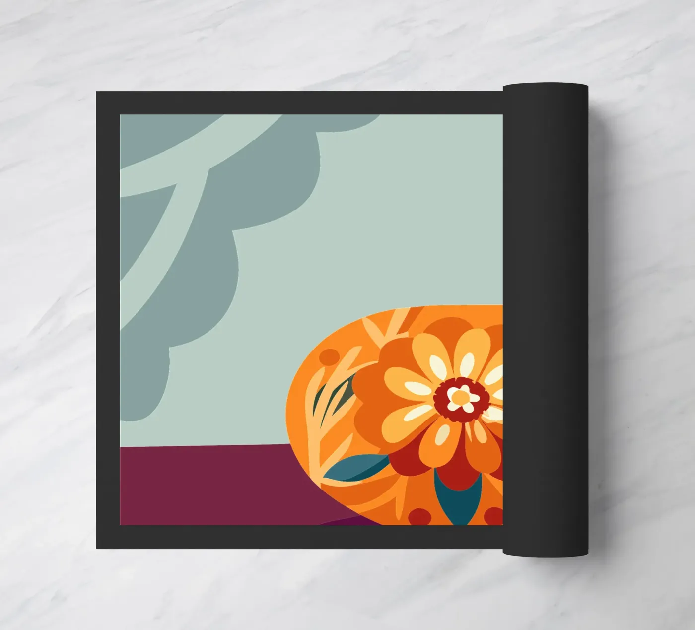 Flower deurmat van HAPPY SHOP