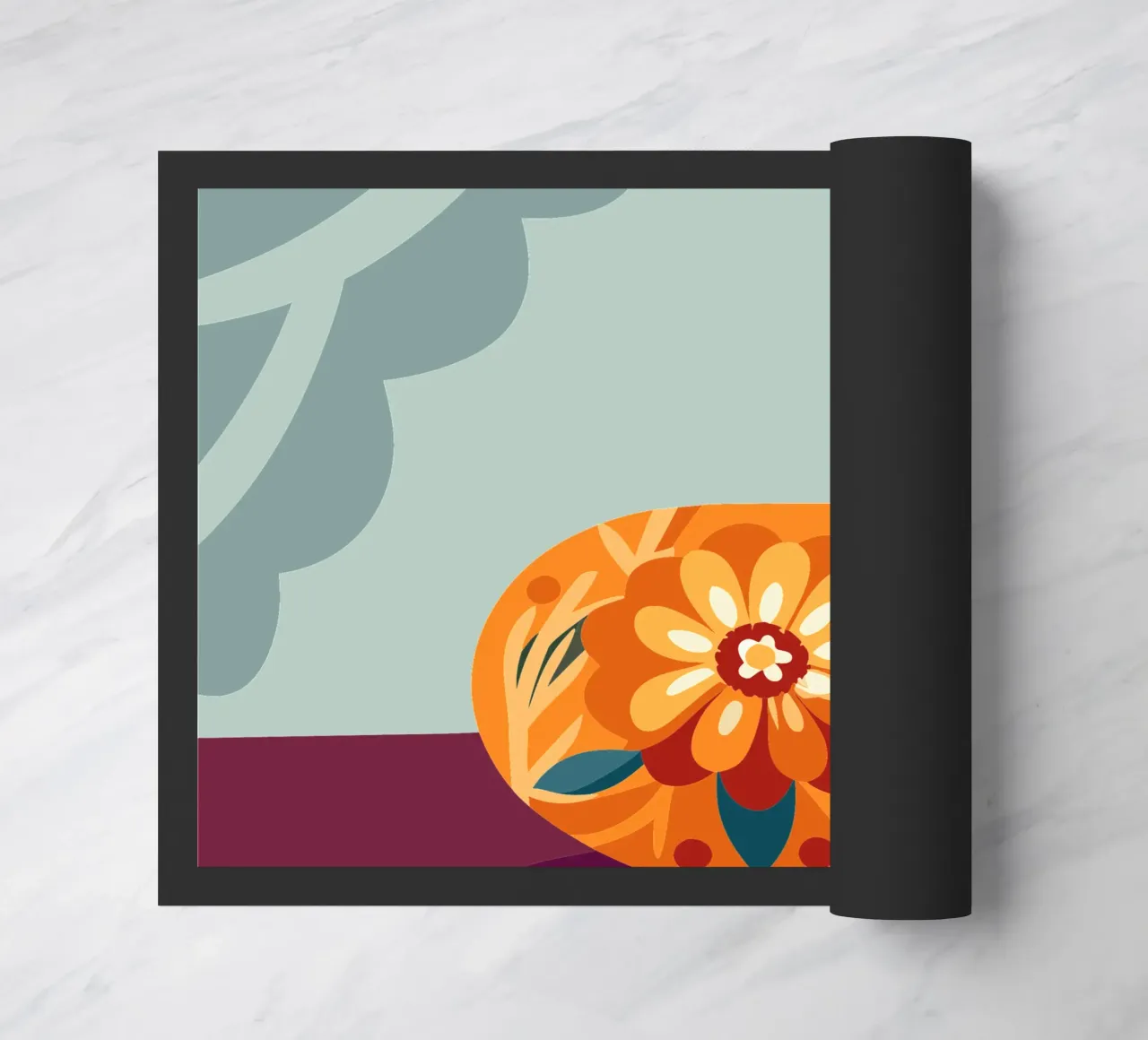 Flower doormat by HAPPY SHOP