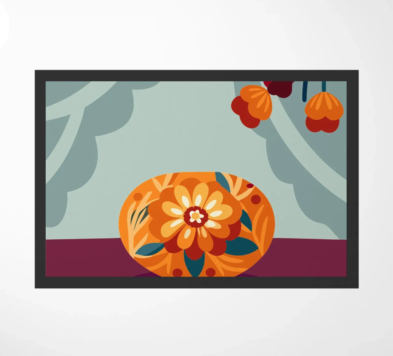 Flower doormat by HAPPY SHOP