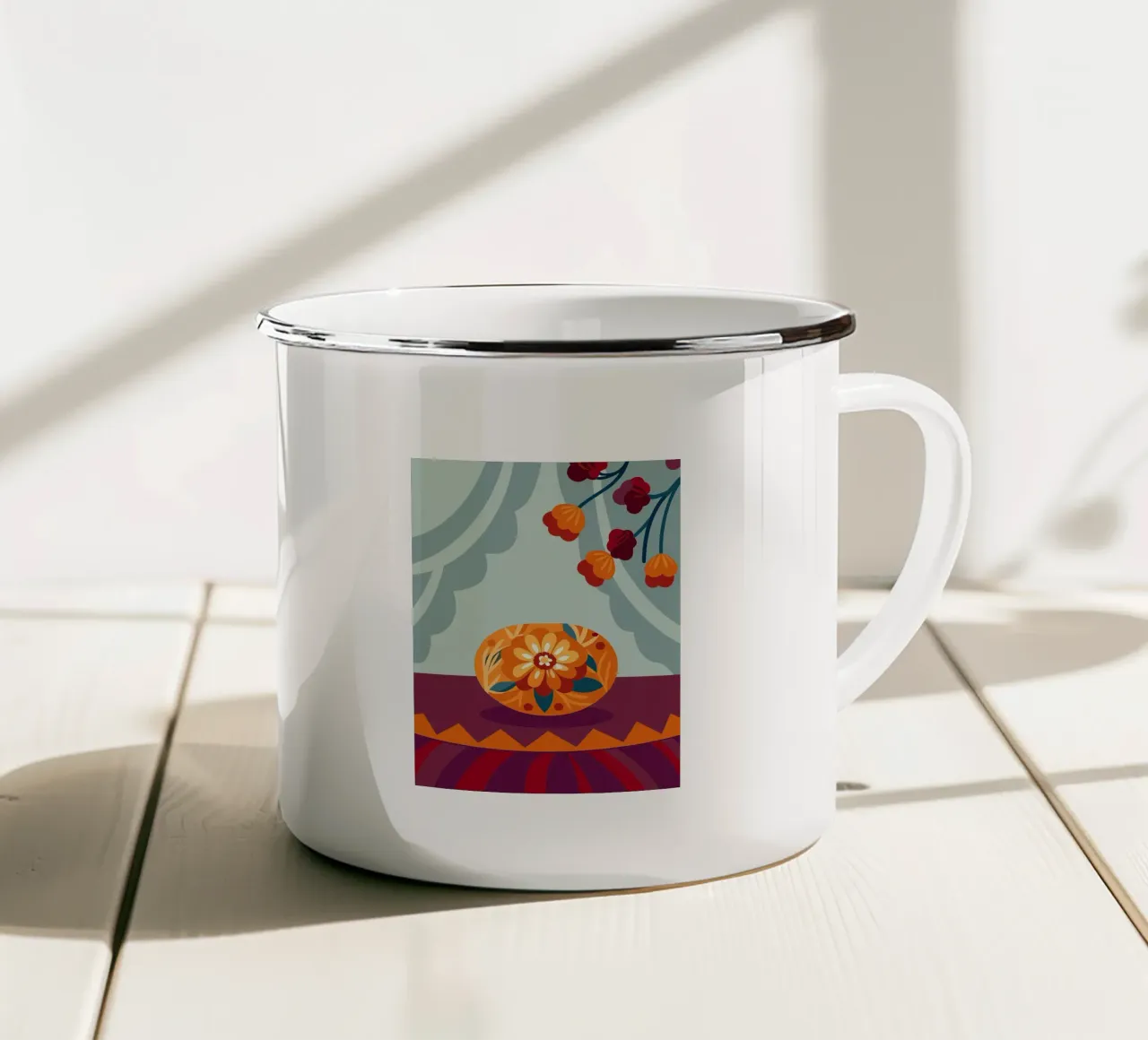 Fiore tazza in smalto da HAPPY SHOP