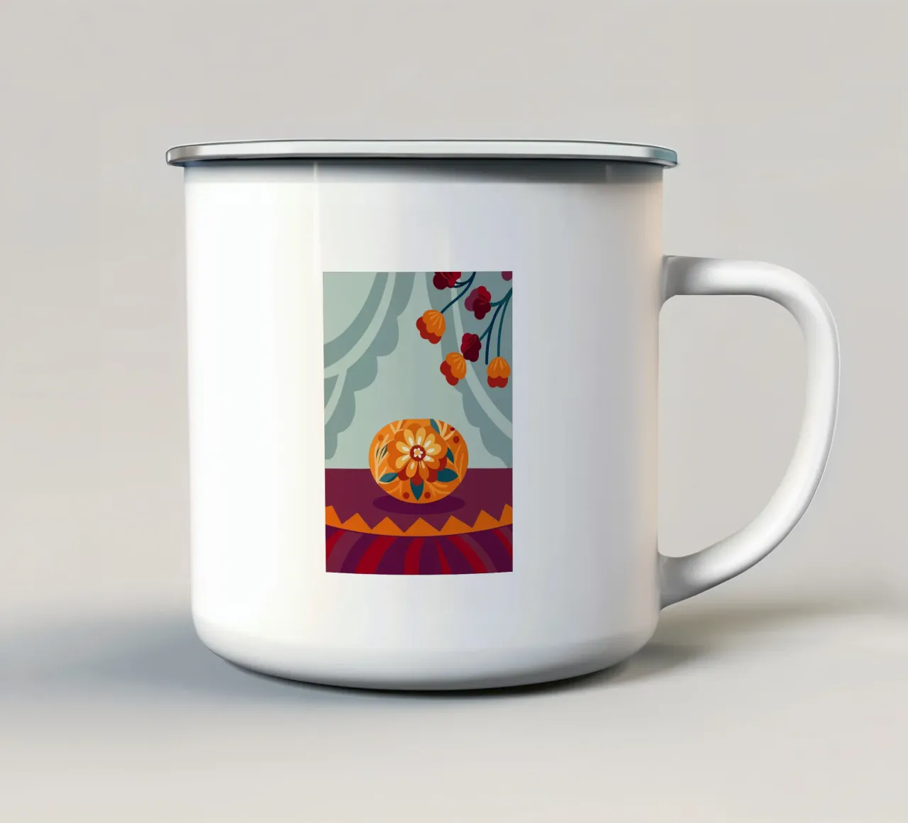 Fiore tazza in smalto da HAPPY SHOP