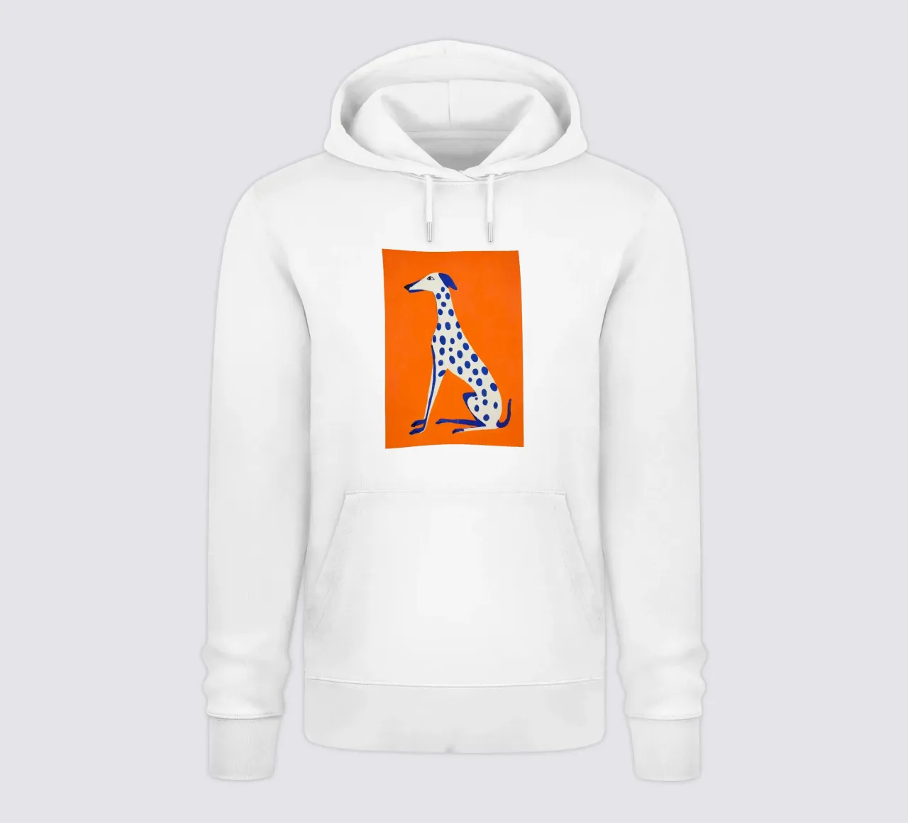 Levriero grafico - Poster con accenti di colore felpa con cappuccio da KUNSTstück