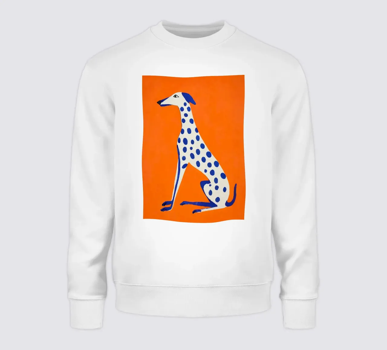 Levriero grafico - Poster con accenti di colore felpa da KUNSTstück