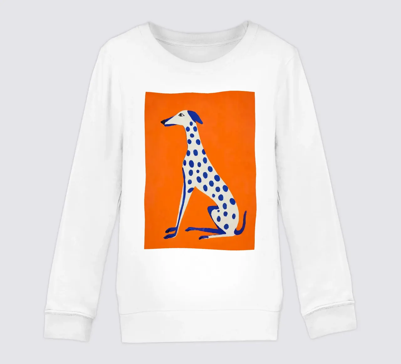 Galgo gráfico - Póster con acento de color sudadera para niño de KUNSTstück