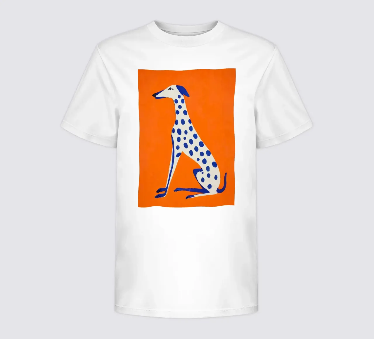 Levriero grafico - Poster con accenti di colore t-shirt bambini da KUNSTstück