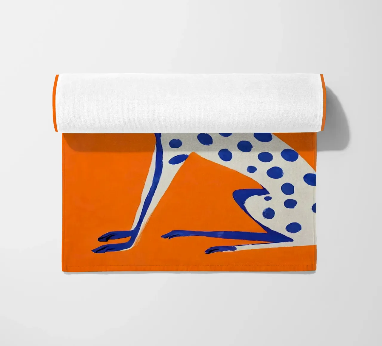 Levriero grafico - Poster con accenti di colore telo mare da KUNSTstück