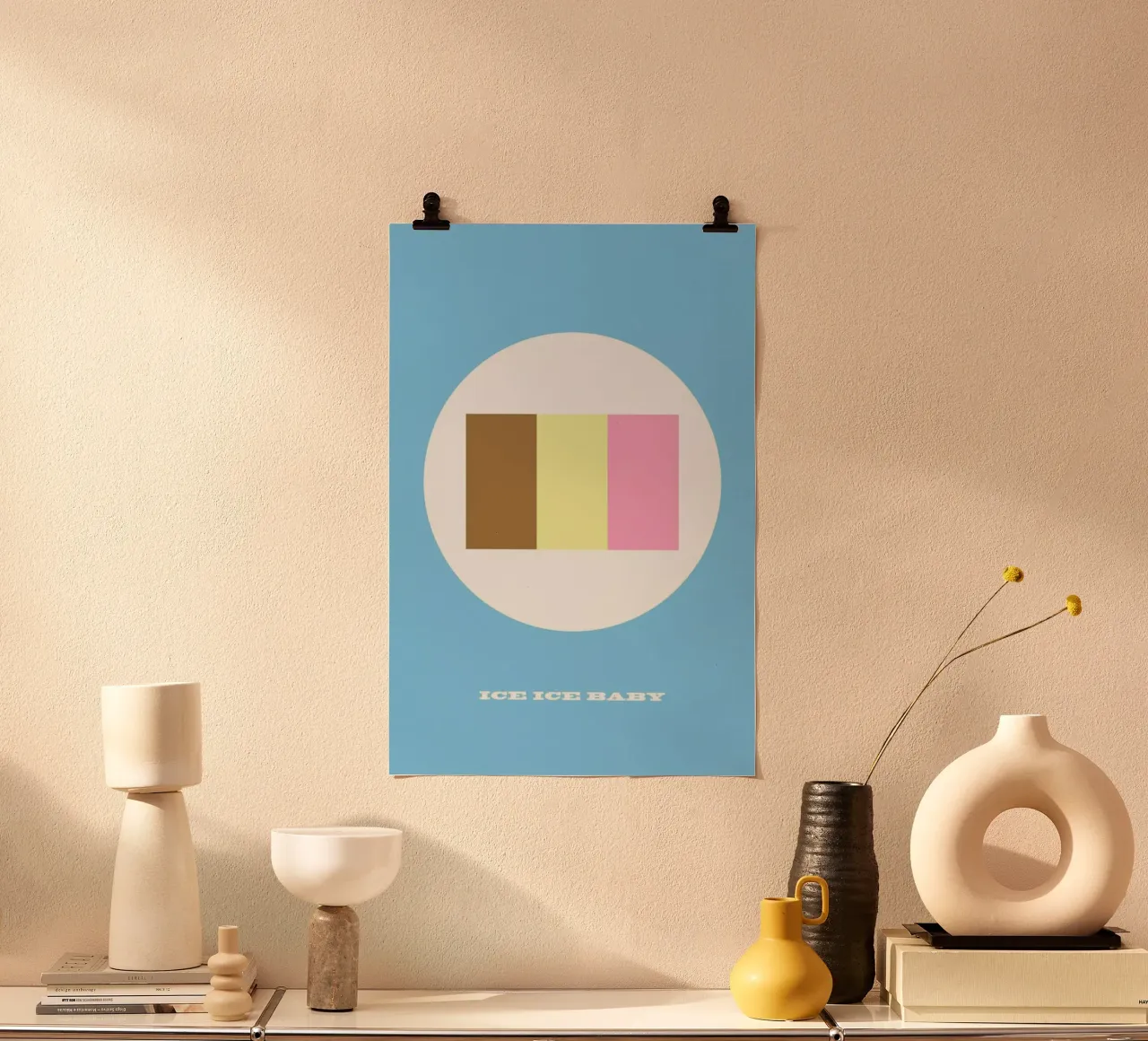Ice poster con telaio in legno da Trabolt Design