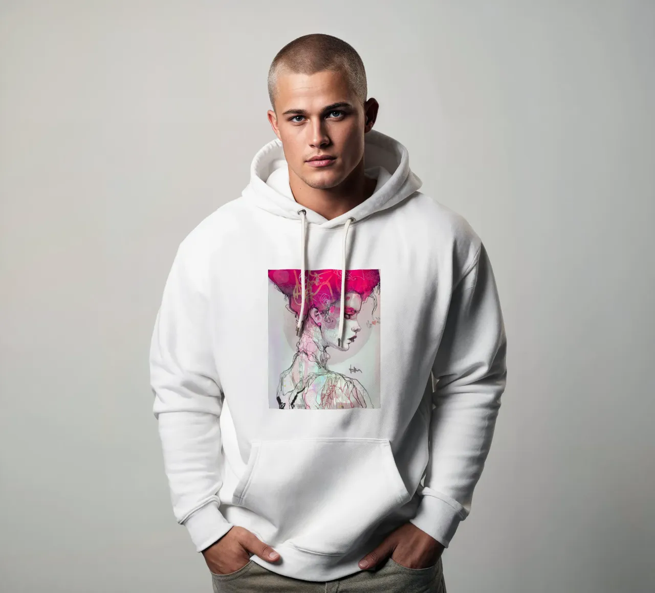 a n a r c h y felpa con cappuccio da Giulio Iurissevich