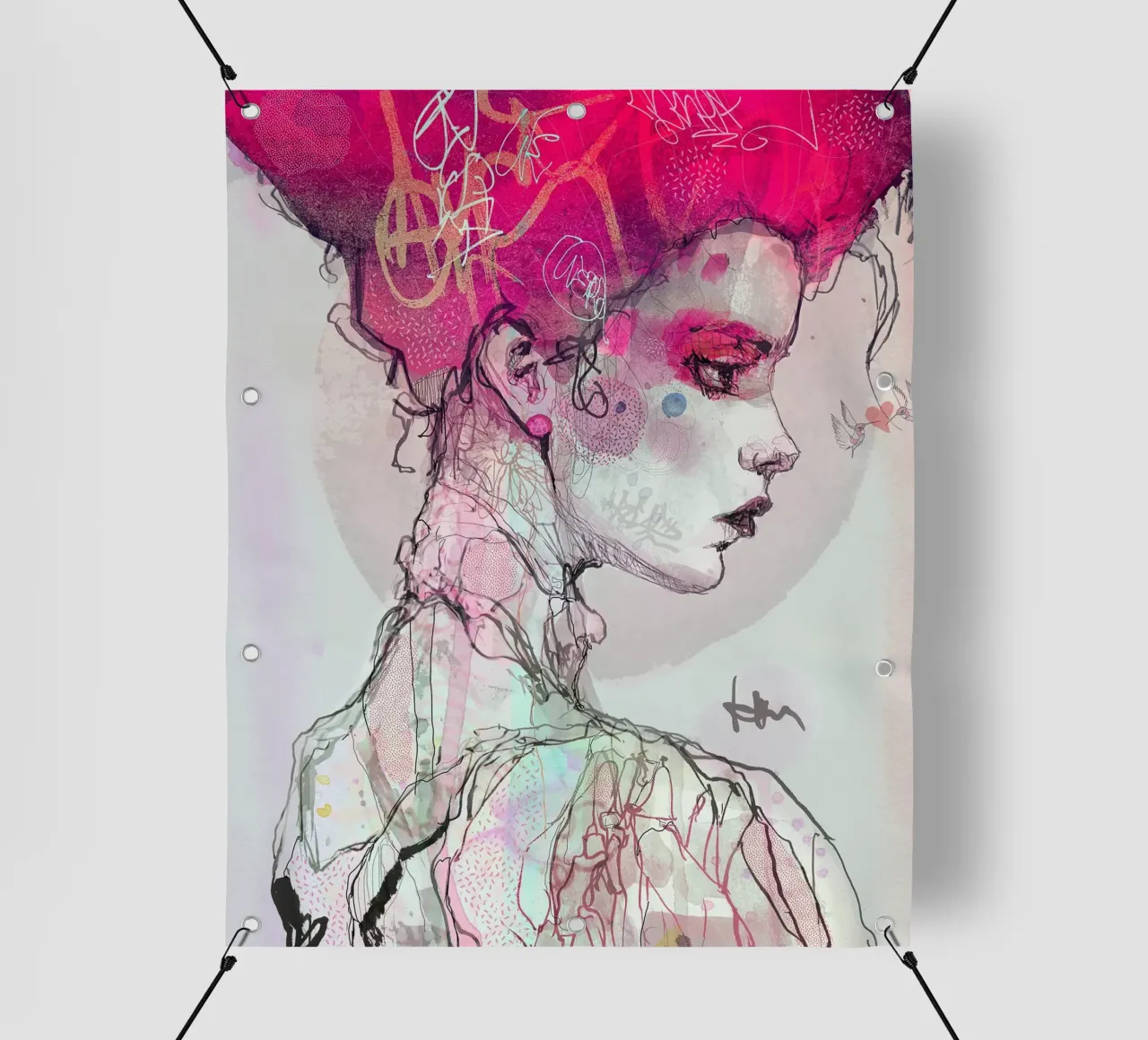 a n a r c h y telo in pvc da Giulio Iurissevich