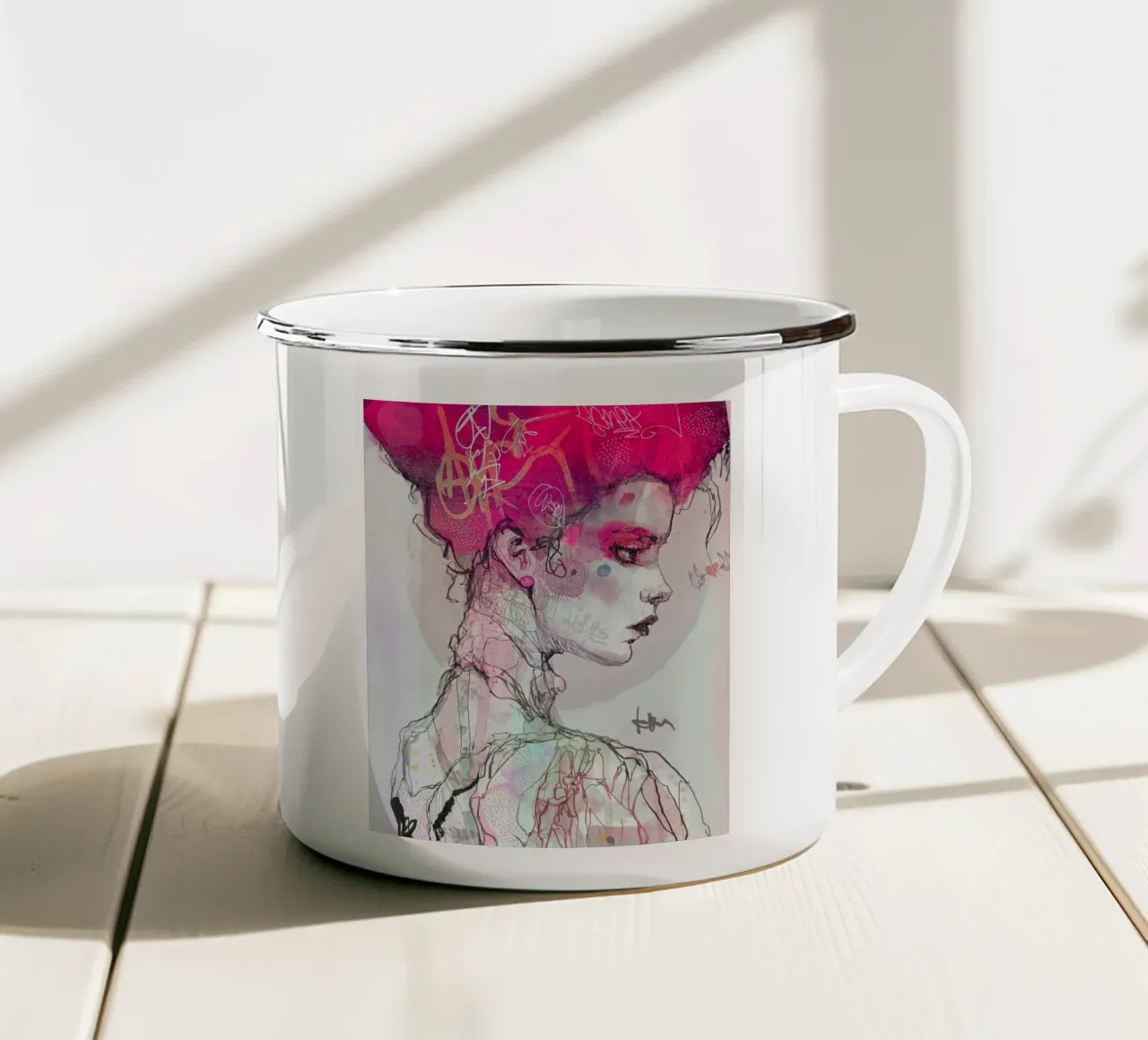 a n a r c h y tazza in smalto da Giulio Iurissevich