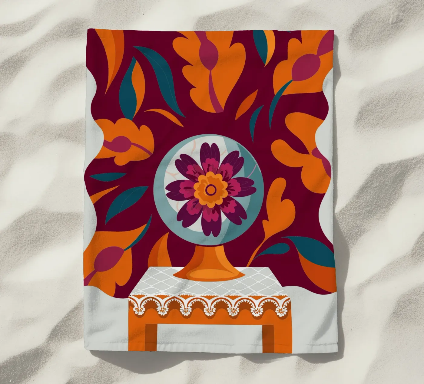 Fiore telo mare da HAPPY SHOP