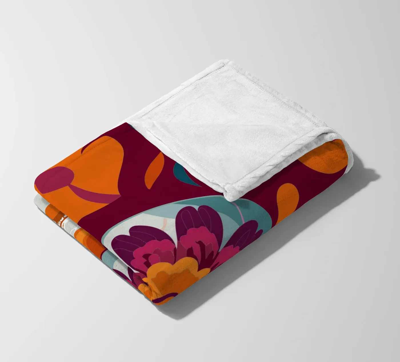 Bloem fleecedeken van HAPPY SHOP